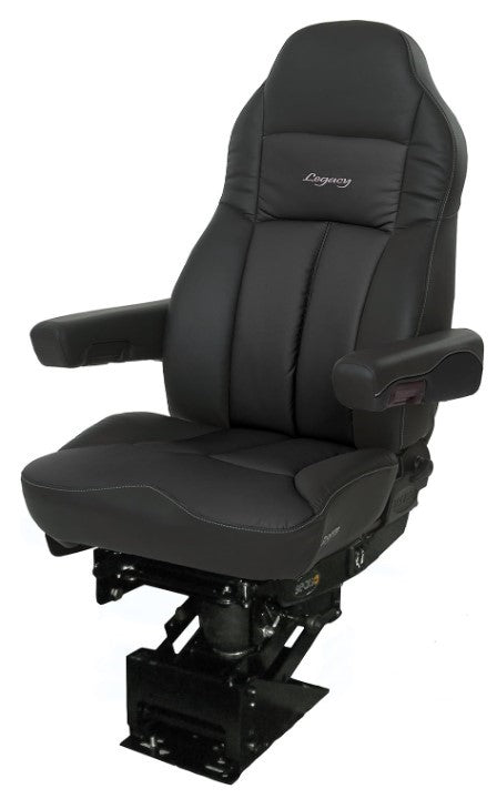 Legacy Silver Air-ride Seat | DuraLeather with D2 Technology - Black