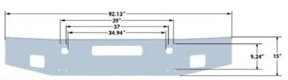 Kw T80015(In) Bumper 3/16 Tck Tape(R) Break Back W/Headlight