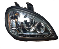 Projector Chrome Headlamp LED Fit to Freightliner Columbia Left